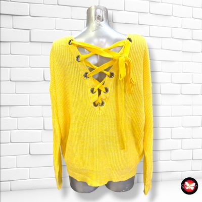 **HOY** Jersey de manga larga con cordón VERO MODA color Amarillo Talla M