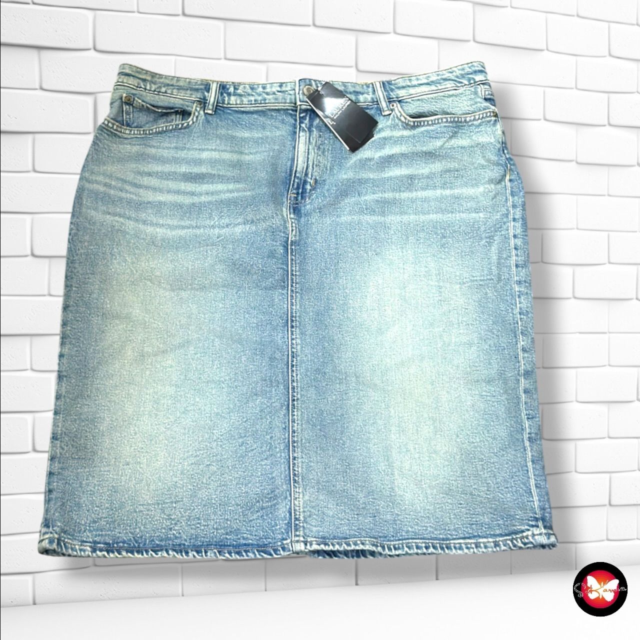 **HOY** Falda larga LAUREN RALPH LAUREN color Azul vaquero Talla 52