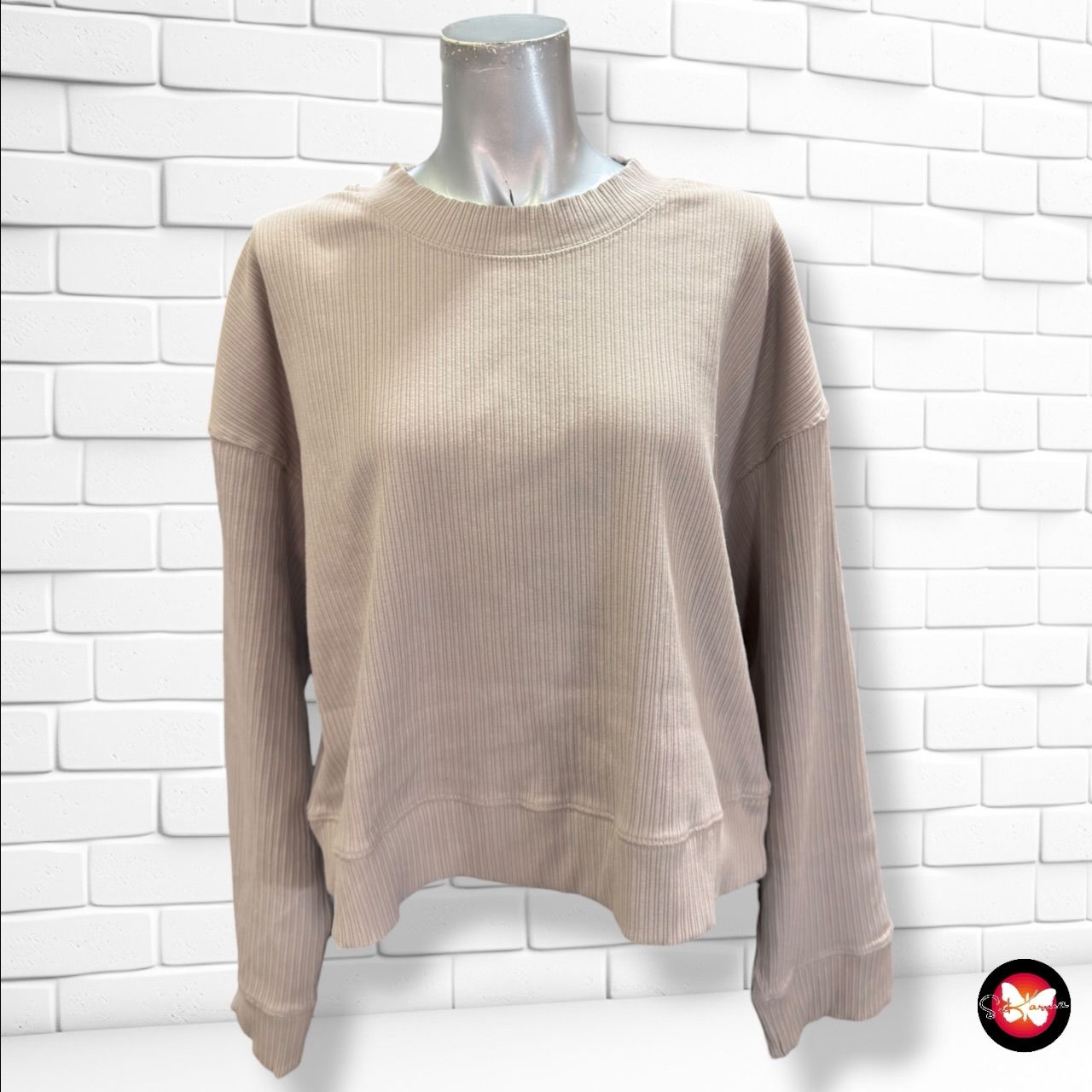 **HOY** Sudadera H&amp;M color Taupe Talla M