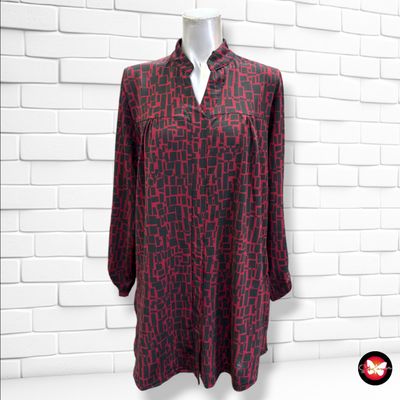 **HOY** Blusa de media manga  color Negro y granate Talla L