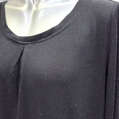 **HOY** Blusa de manga larga de lurex TCHIBO color Negro Talla 42/44