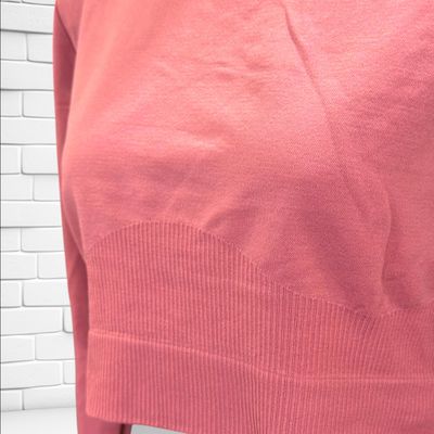 **HOY** Camiseta cropped de manga larga SINSAY color Rosa Talla L