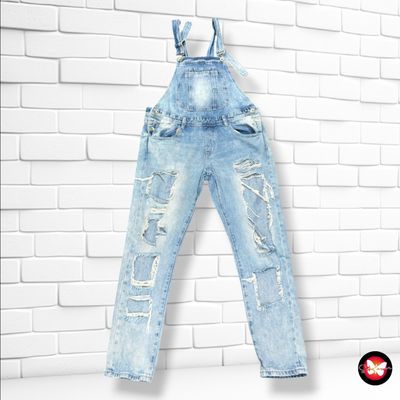 **HOY** Peto largo con rotitos color Azul vaquero Talla S