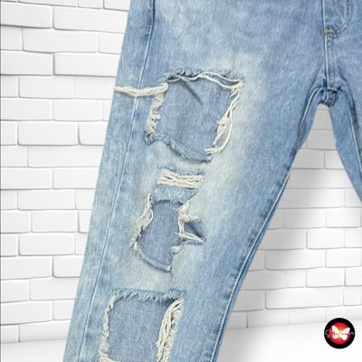 **HOY** Peto largo con rotitos color Azul vaquero Talla S