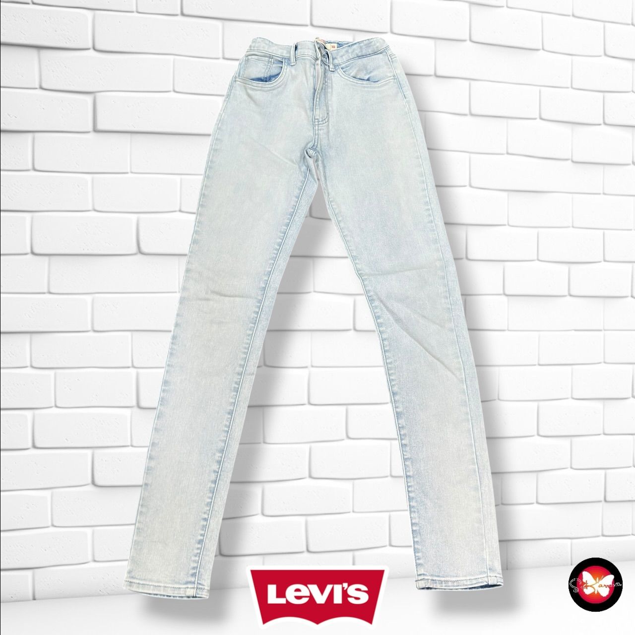 **HOY** Pantalón 720 HIGH RISE SUPER SKINNY LEVI’S color Azul vaquero claro Talla 14 AÑOS
