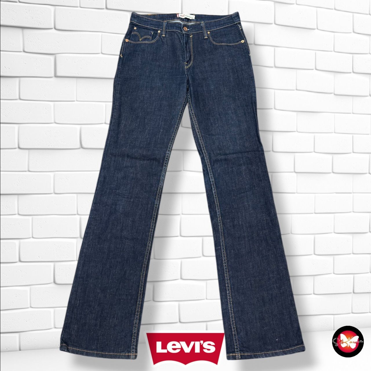 **HOY** Pantalón 627 STRAIGHT FIR LEVI’S color Azul vaquero oscuro Talla L (W30 L34)