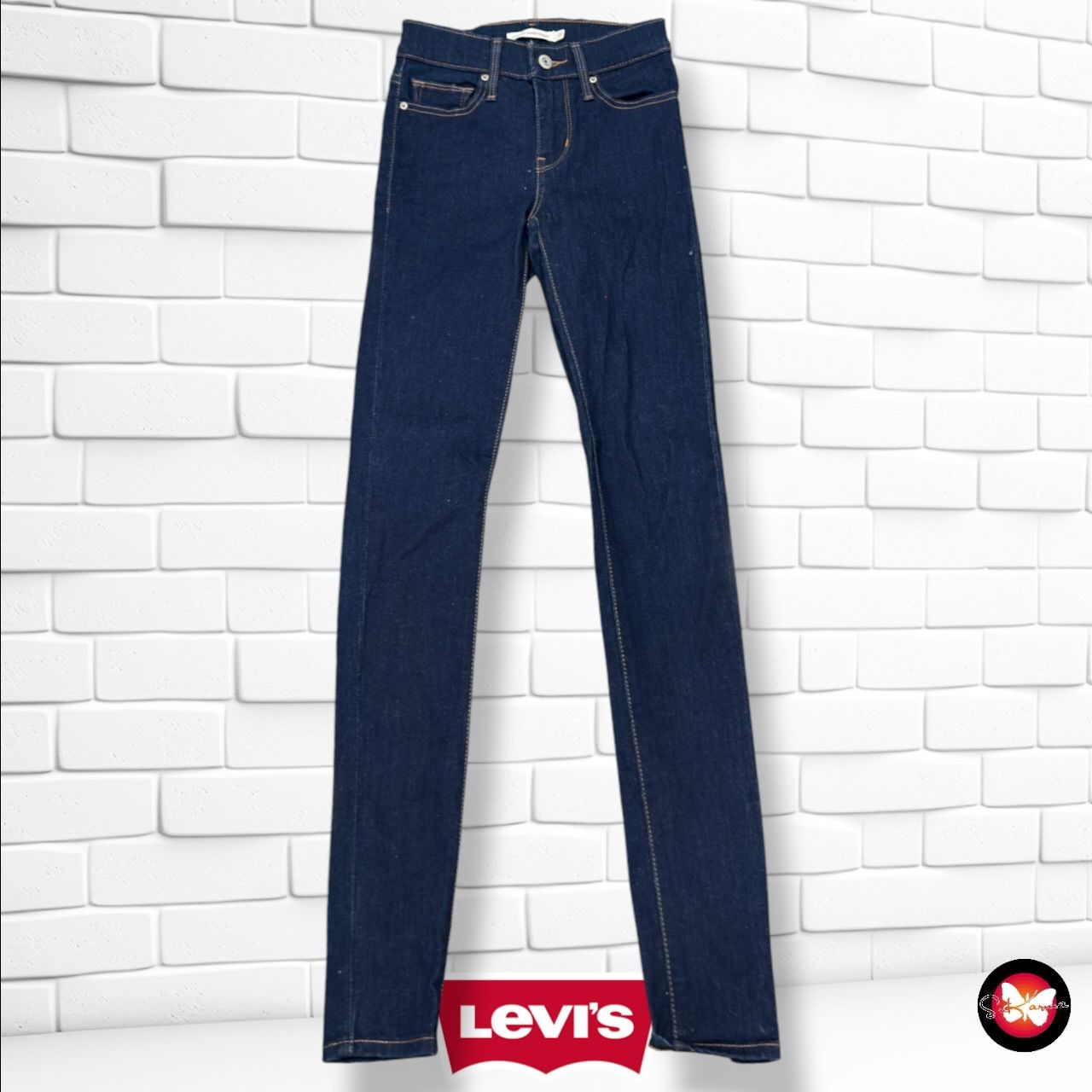 **HOY** Pantalón SLIMMING SUPER SKINNY LEVI’S color Azul vaquero oscuro Talla XXS (W23)