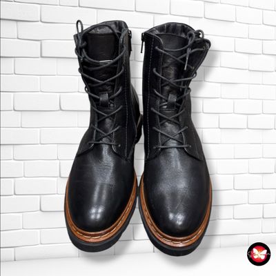 **HOY** Botines de piel con pelito  LLOYD color Negro Talla Calzado 37,5 (4,5UK)