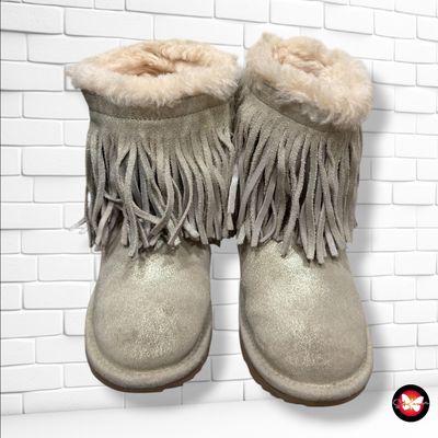 **HOY** Botines con flecos UGG color Plateado Talla Calzado 32