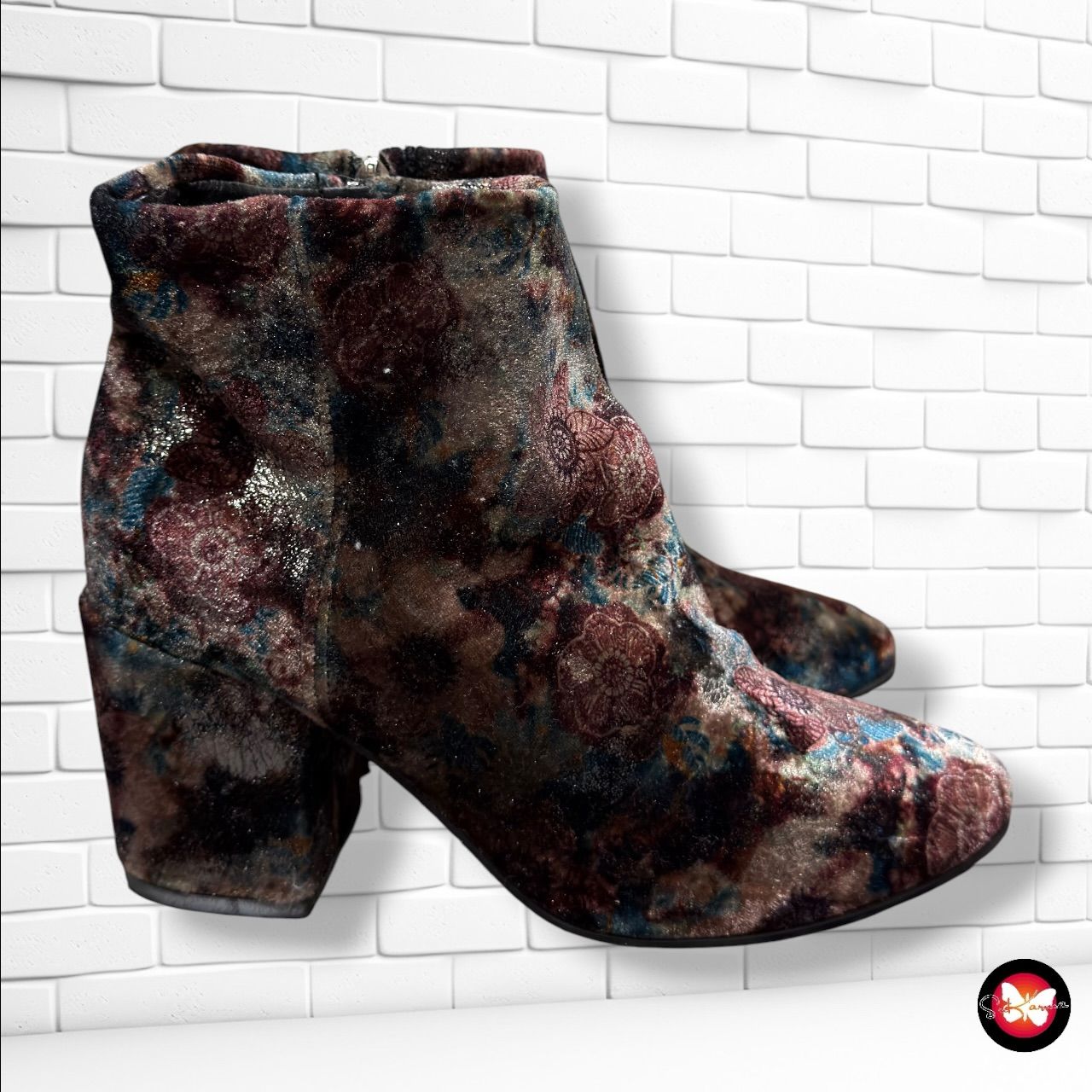 Botines de terciopelo  color Varios Talla Calzado 39