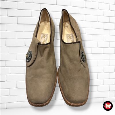 **HOY** Zapatos de ante con tacón LADY RAFFY color Camel Talla Calzado 39
