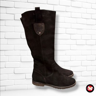 **HOY** Botas de caña alta de ante TOMMY HILFIGER color Chocolate Talla Calzado 39