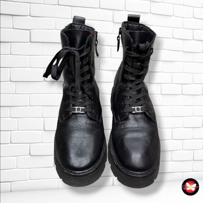 **HOY** Botines de piel tipo militar MARC O’POLO color Negro Talla Calzado 37