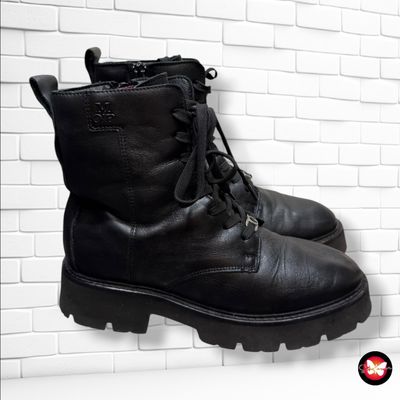 **HOY** Botines de piel tipo militar MARC O’POLO color Negro Talla Calzado 37