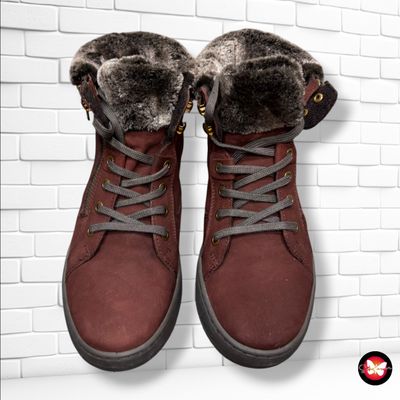 **HOY** Zapatillas con borreguito  color Granate Talla Calzado 37
