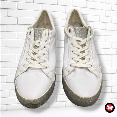 **HOY** Zapatillas de piel con purpurina TOMMY HILFIGER color Blanco Talla Calzado 38