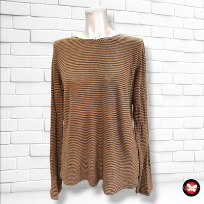 **HOY** Camiseta de manga larga MARC O’POLO color Marrón y azul marino Talla L