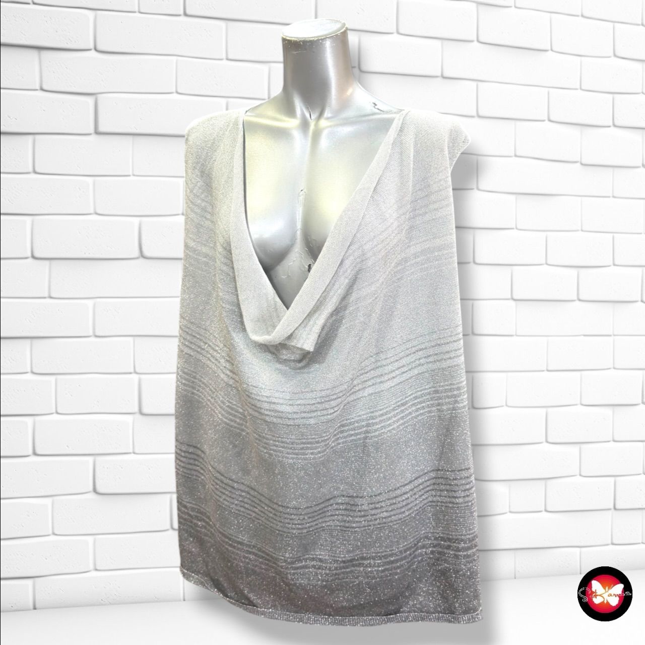 **HOY** Jersey sin mangas con lurex BPC COLLECTION color Gris Talla 52/54