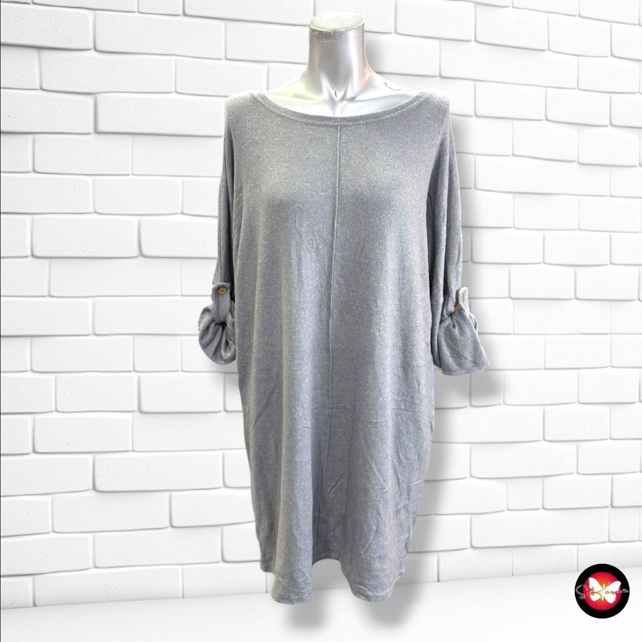 **HOY** Jersey de manga larga JUST ANNA color Gris Talla ÚNICA
