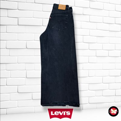 **HOY** Pantalón tobillero ancho de pierna LEVI’S color Negro vaquero Talla S (W26)