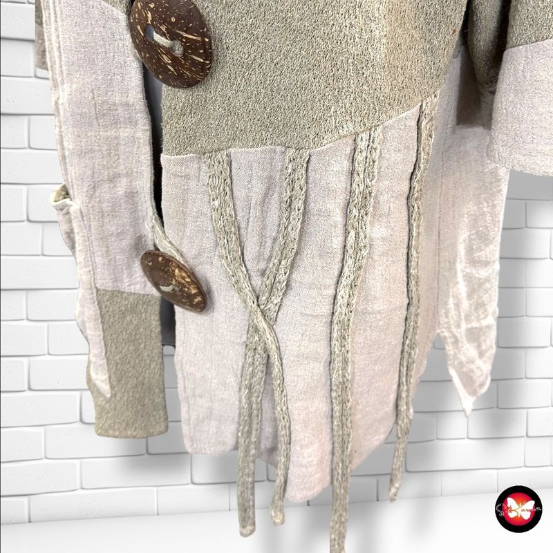 **HOY** Chaqueta de punto de manga corta ZELE color Cemento Talla L