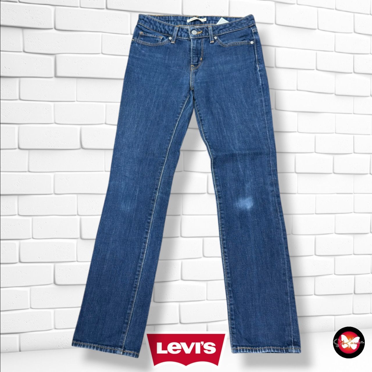 **HOY** Pantalón 714 STRAIGHT LEVI’S color Azul vaquero oscuro Talla S/M (W27)