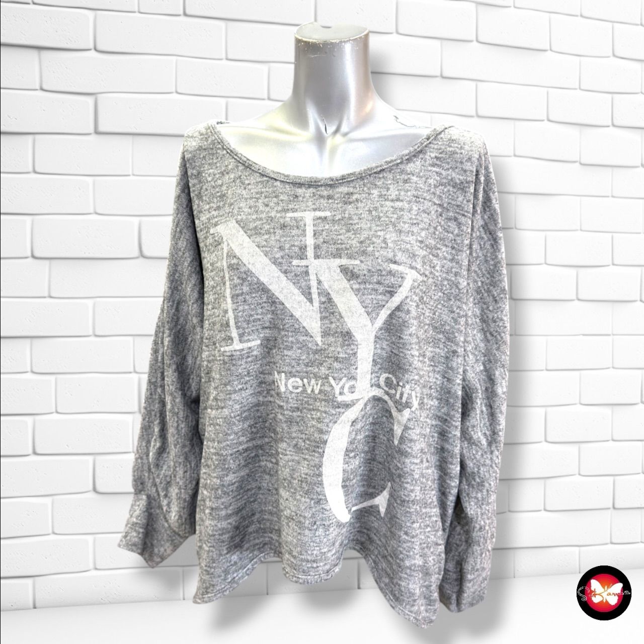 **HOY** Jersey de manga larga EMMA &amp; GIOVANNI color Gris Talla L/XL