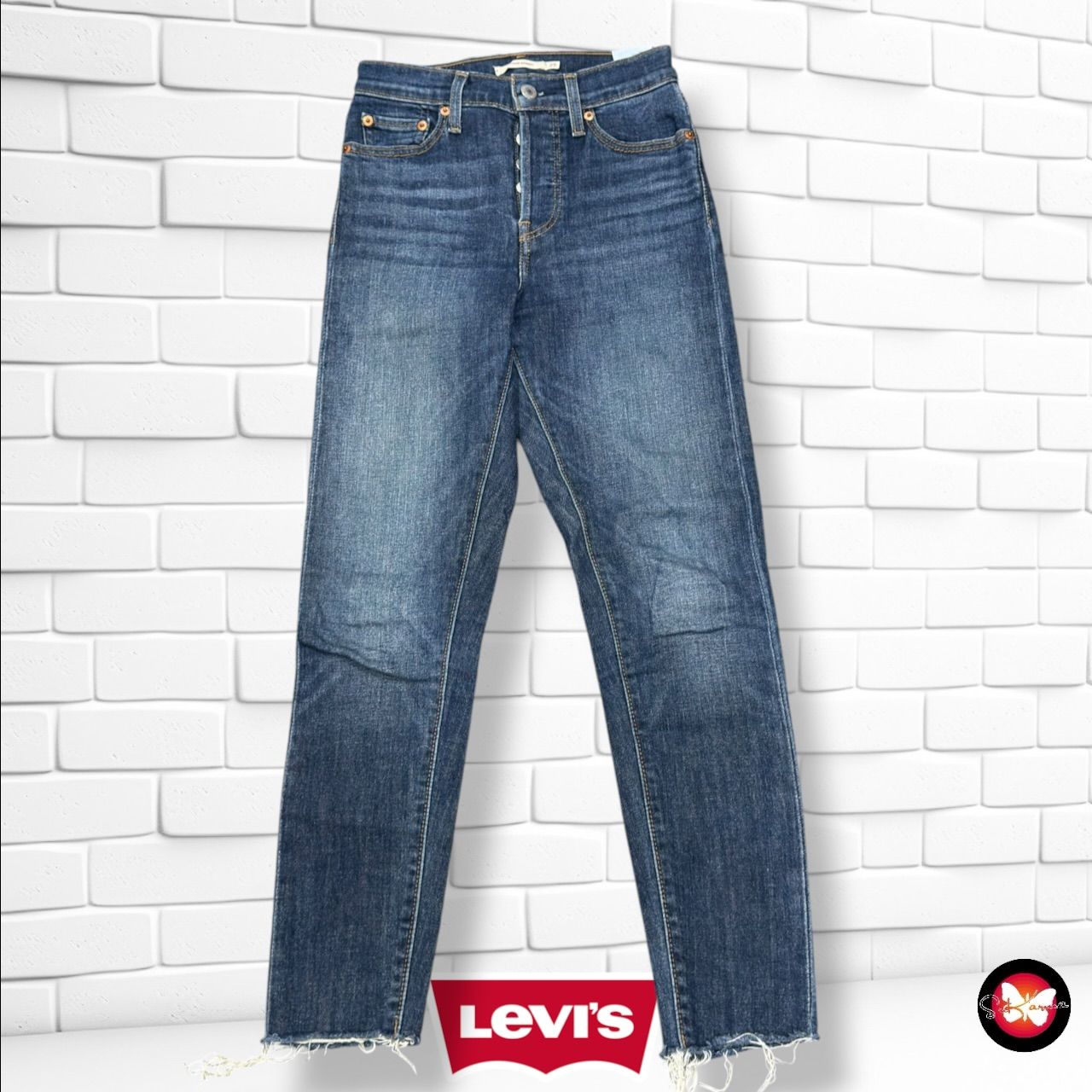 **HOY** Pantalón WEDGIE SKINNY LEVI’S color Azul vaquero oscuro Talla XS (W25)