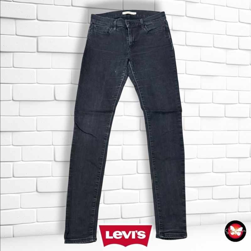 **HOY** Pantalón 710 SUPER SKINNY LEVI’S color Negro vaquero Talla S/M (W27)