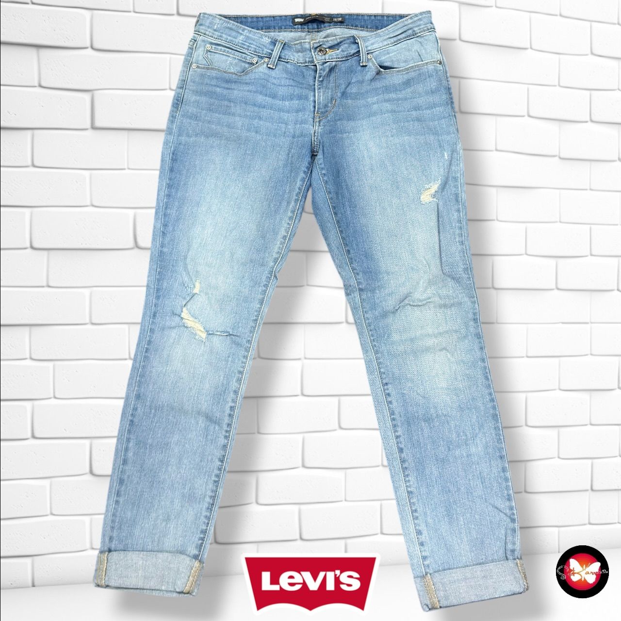 **HOY** Pantalón DEMI CURVE LEVI’S color Azul vaquero Talla L (W30)