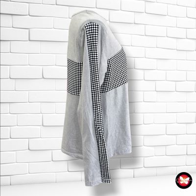 **HOY** Camiseta de manga larga con cuadritos color Gris Talla M