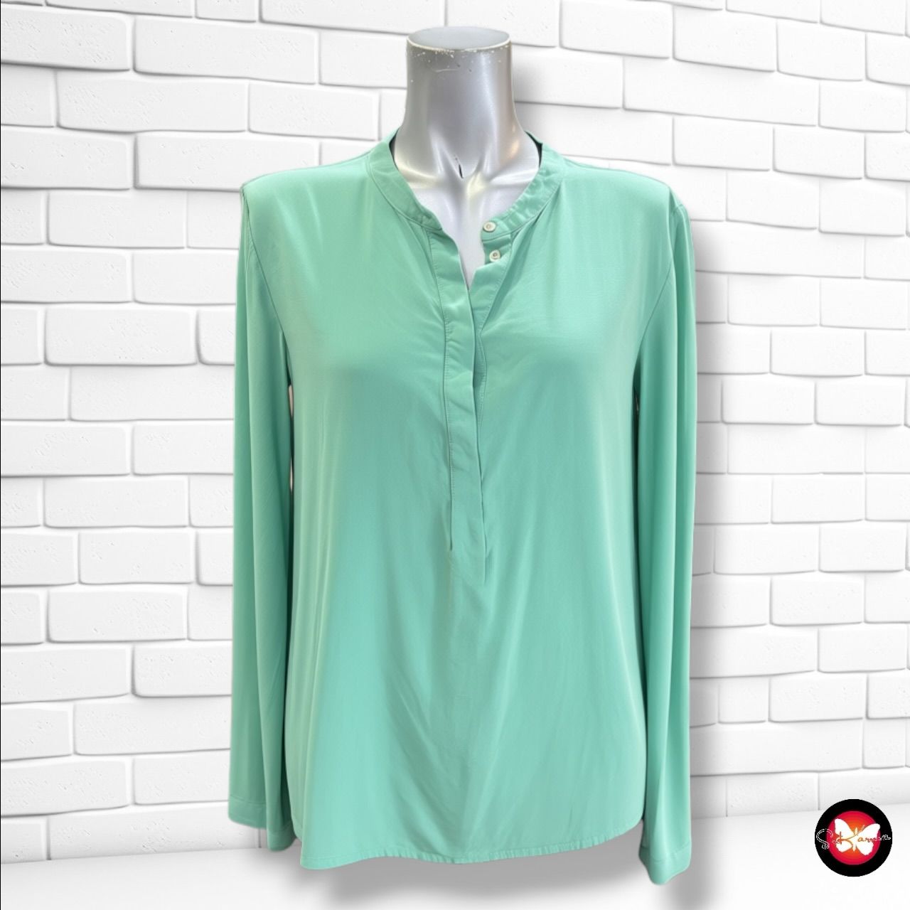 **HOY** Blusa de manga larga JAKE’S color Verde Talla 36