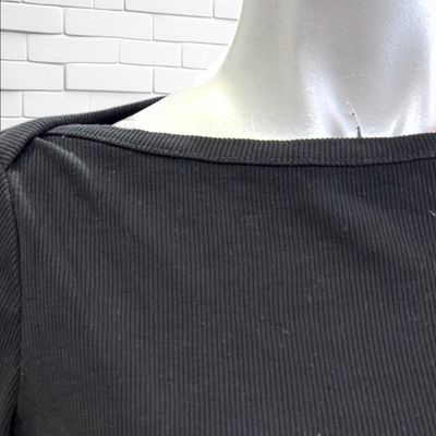 **HOY** Camiseta de manga larga canalé SASSY CLASSY color Negro Talla S