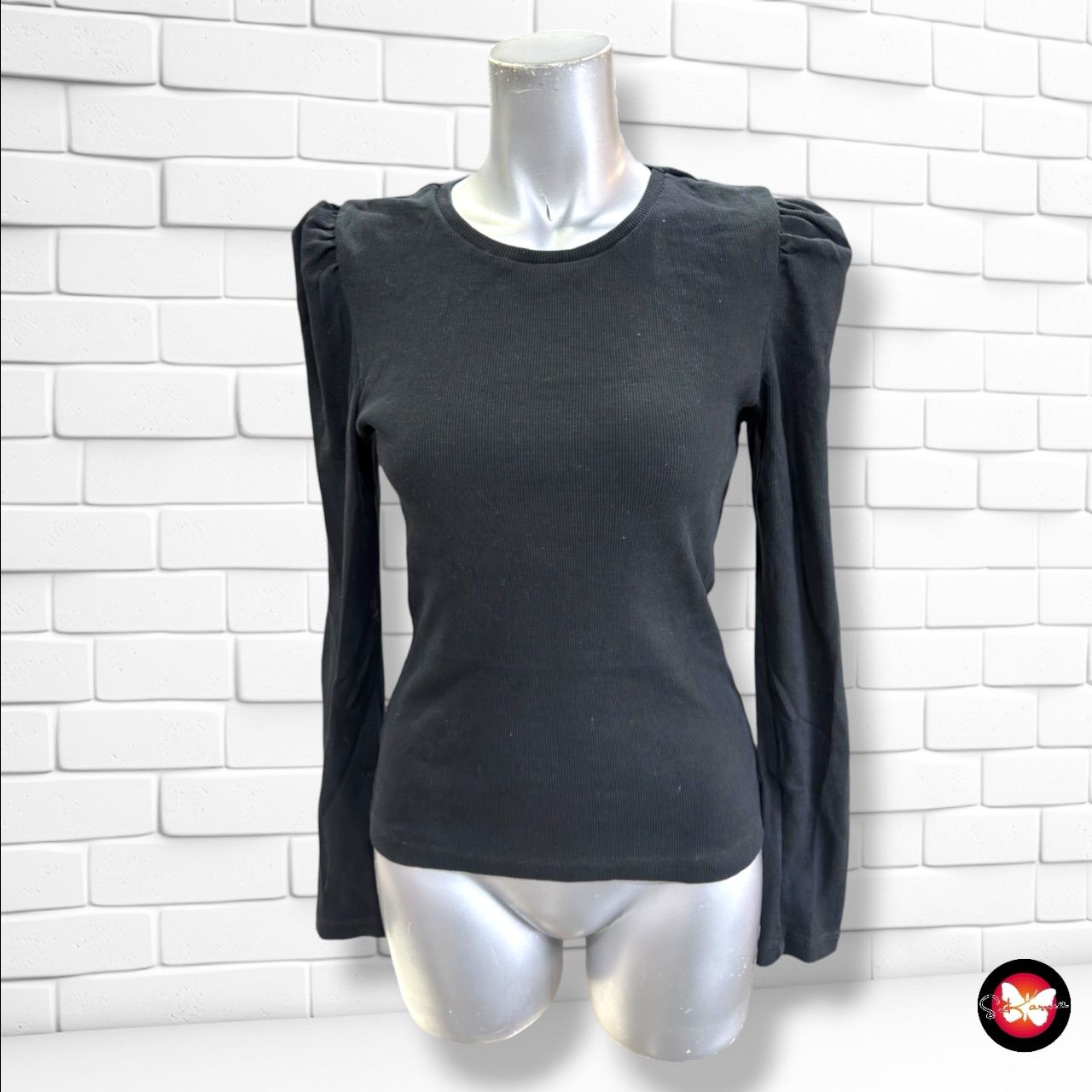 **HOY** Camiseta de mangas abullonadas JDY color Negro Talla M