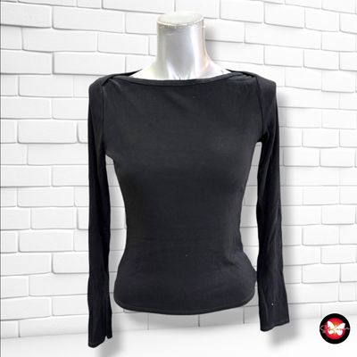 **HOY** Camiseta de manga larga canalé SASSY CLASSY color Negro Talla S