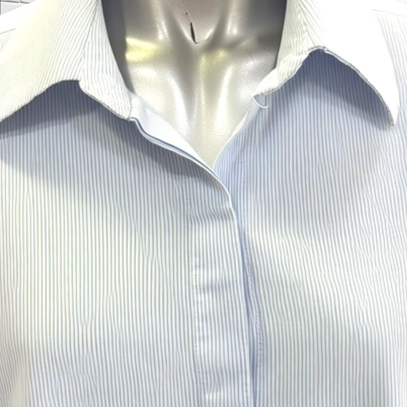 **HOY** Camisola oversized de rayitas ZARA color Celeste Talla S (grande)