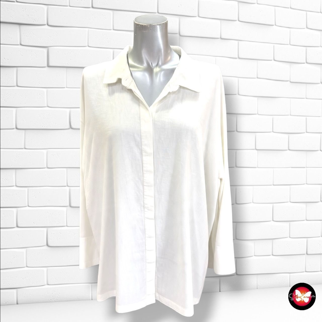 **HOY** Camisa de manga larga BLUE MOTION color Blanco Talla 48/50