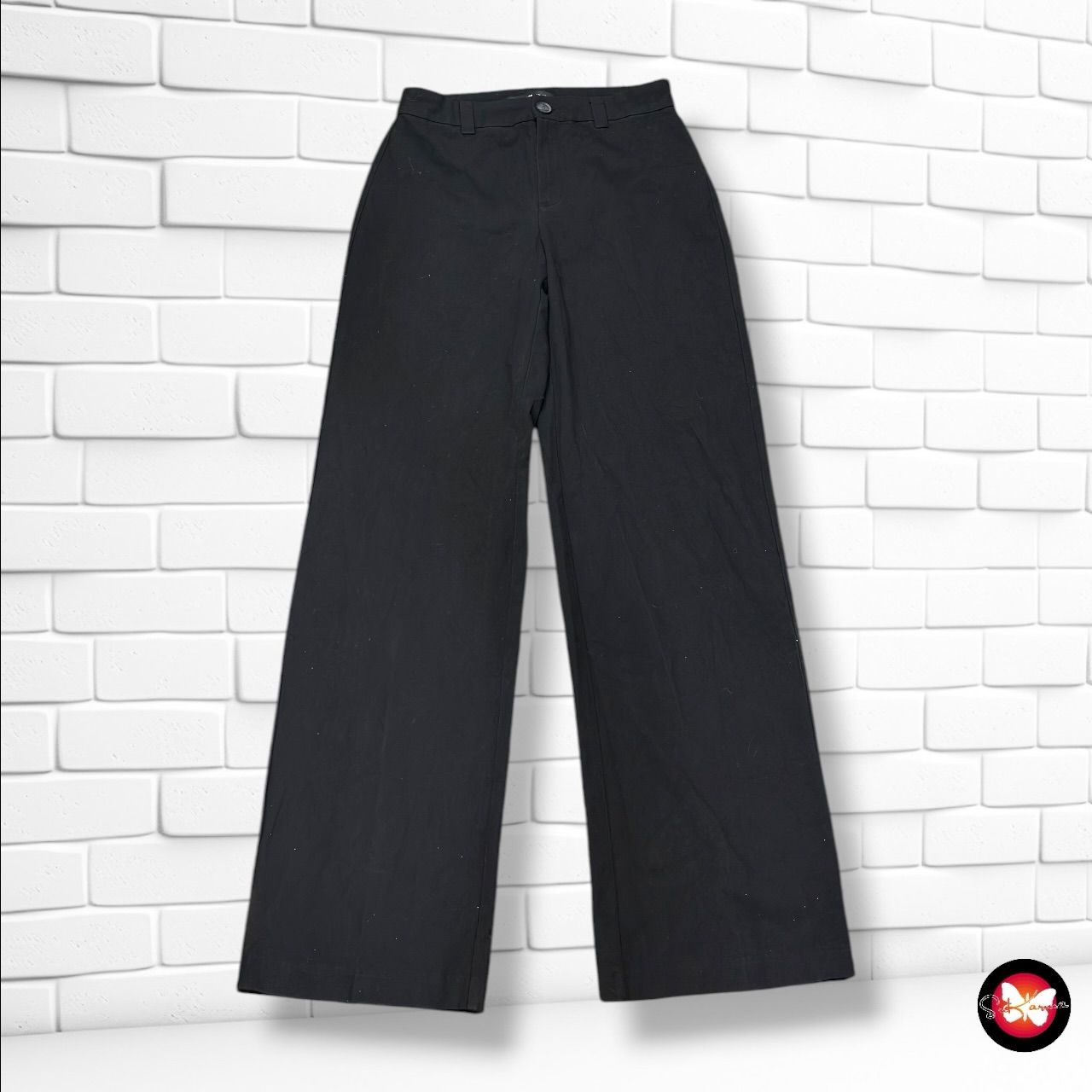 **HOY** Pantalón de vestir PULL&amp;BEAR color Negro Talla 34