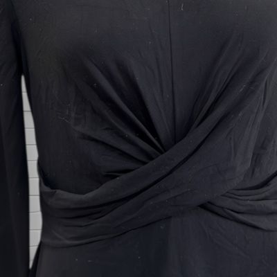**HOY** Vestido de manga larga con drapeado ORSAY color Negro Talla M