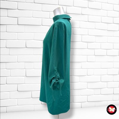 **HOY** Vestido de mangas fruncidas PRIMARK color Verde Talla 40