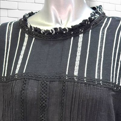 **HOY** Vestido blusón ZARA color Negro y blanco Talla L