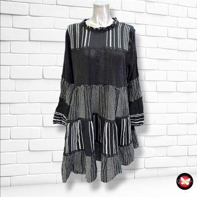 **HOY** Vestido blusón ZARA color Negro y blanco Talla L