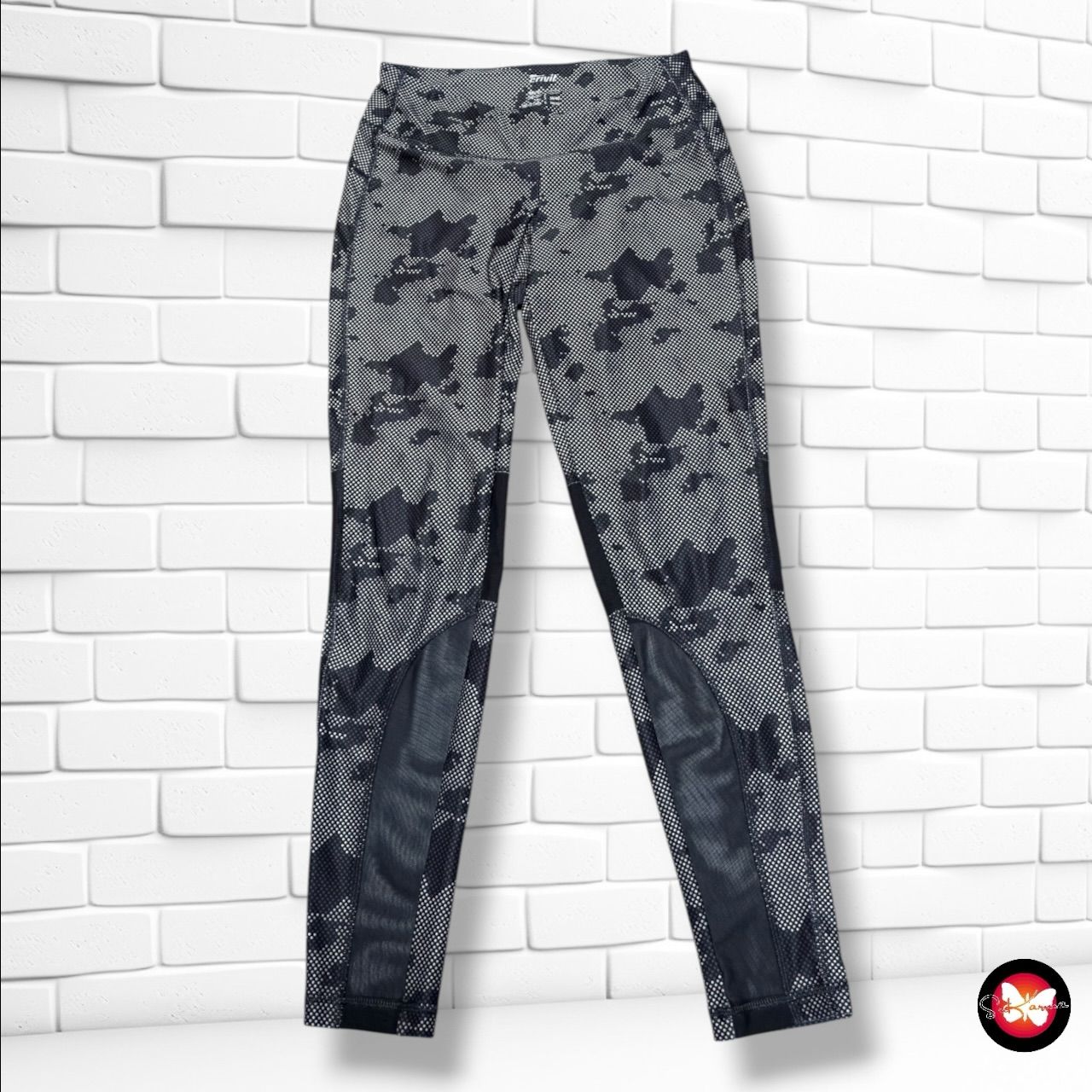**HOY** Mallas deportivas con transparencias CRIVIT color Negro y gris Talla S