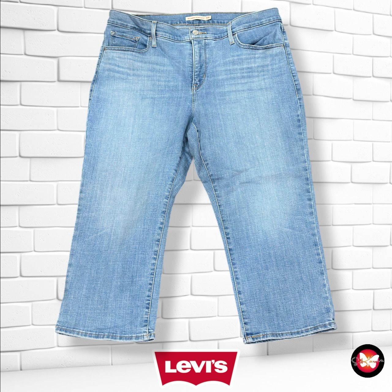 **HOY** Pantalón pirata 311 SHAPING SKINNY CAPRI LEVI’S color Azul vaquero Talla XXL (16W)