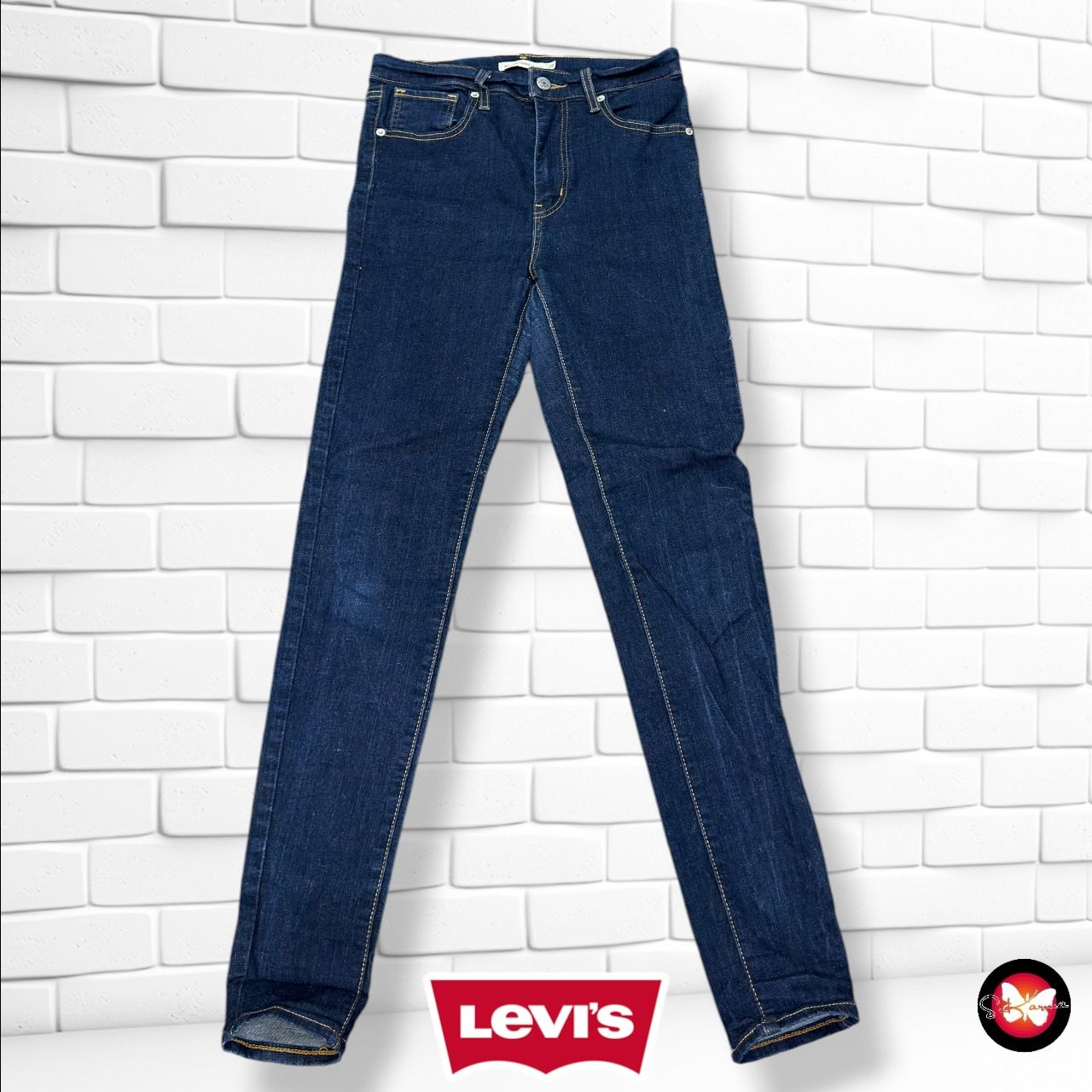 **HOY** Pantalón MILE HIGH SUPER SKINNY LEVI’S color Azul vaquero oscuro Talla M (W28)