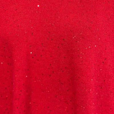 **HOY** Jersey de manga larga y lentejuelas H&M color Rojo Talla L