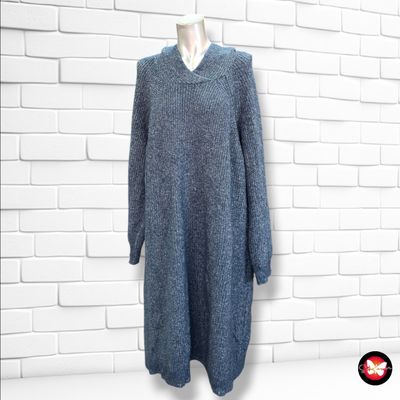 **HOY** MAXI Jersey de manga larga con capucha GINA BENOTTI color Azul Talla 48/50