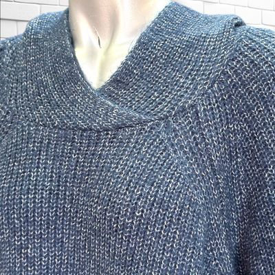 **HOY** MAXI Jersey de manga larga con capucha GINA BENOTTI color Azul Talla 48/50