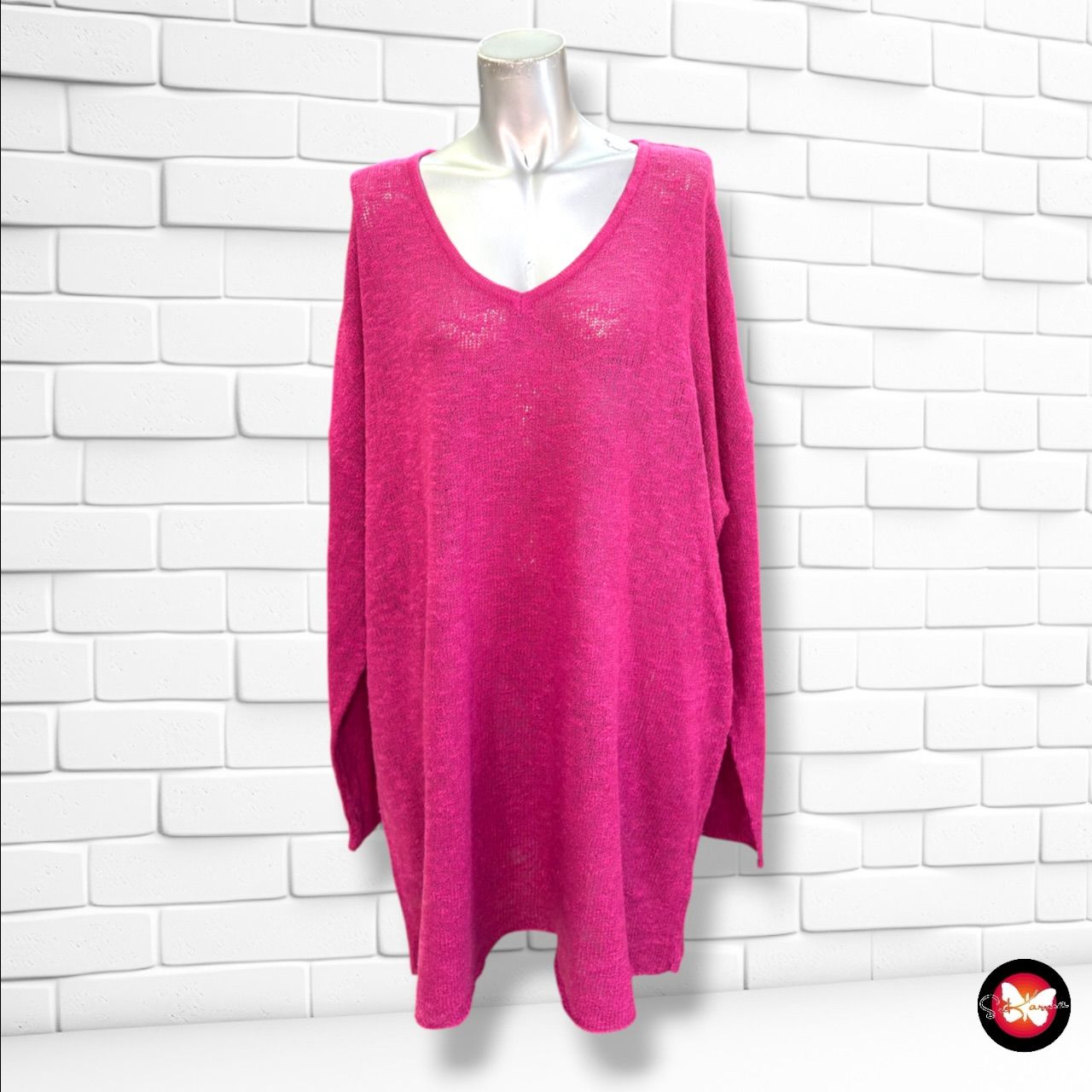 **HOY** Jersey de manga larga SHEEGO color Magenta Talla 52/54