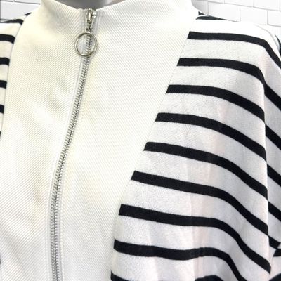 **HOY** Sudadera de rayas JANINA color Blanco y azul marino Talla L